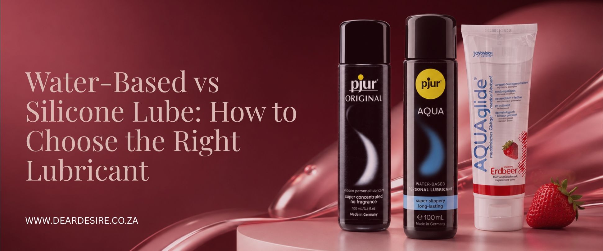 Water-based and silicone personal lubricants compared in South Africa