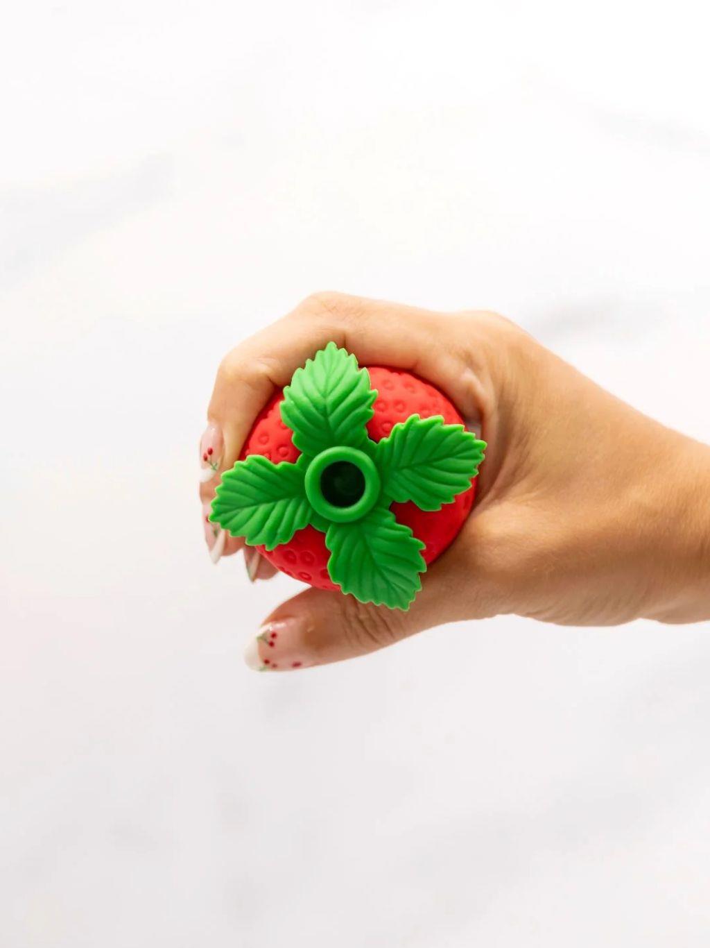 Strawberry Emojibator Vibrator | Dear Desire