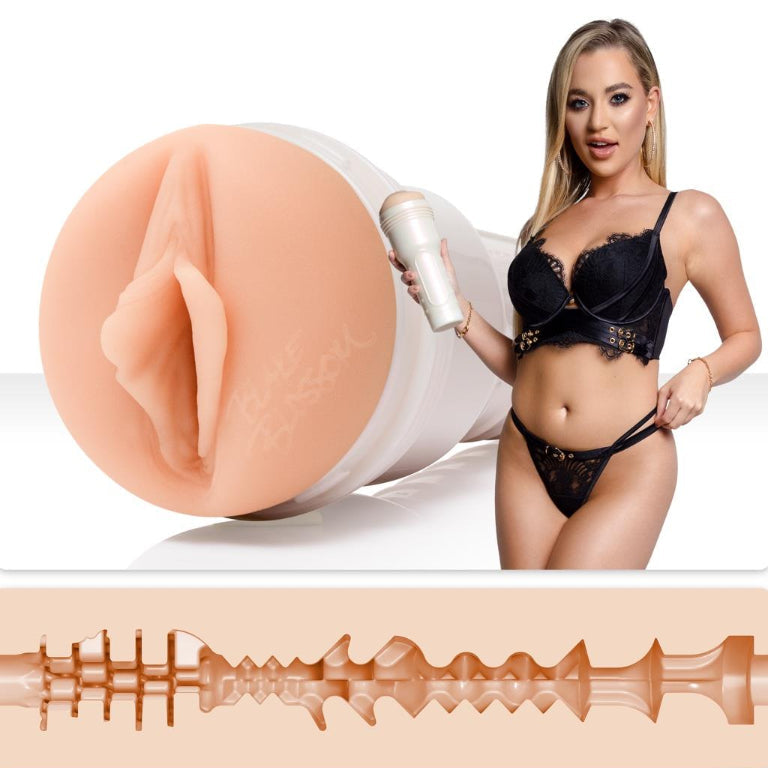 Fleshlight Girls Blake Blossom Bombshell – lifelike male masturbator with a realistic vaginal opening, molded from adult star Blake Blossom.