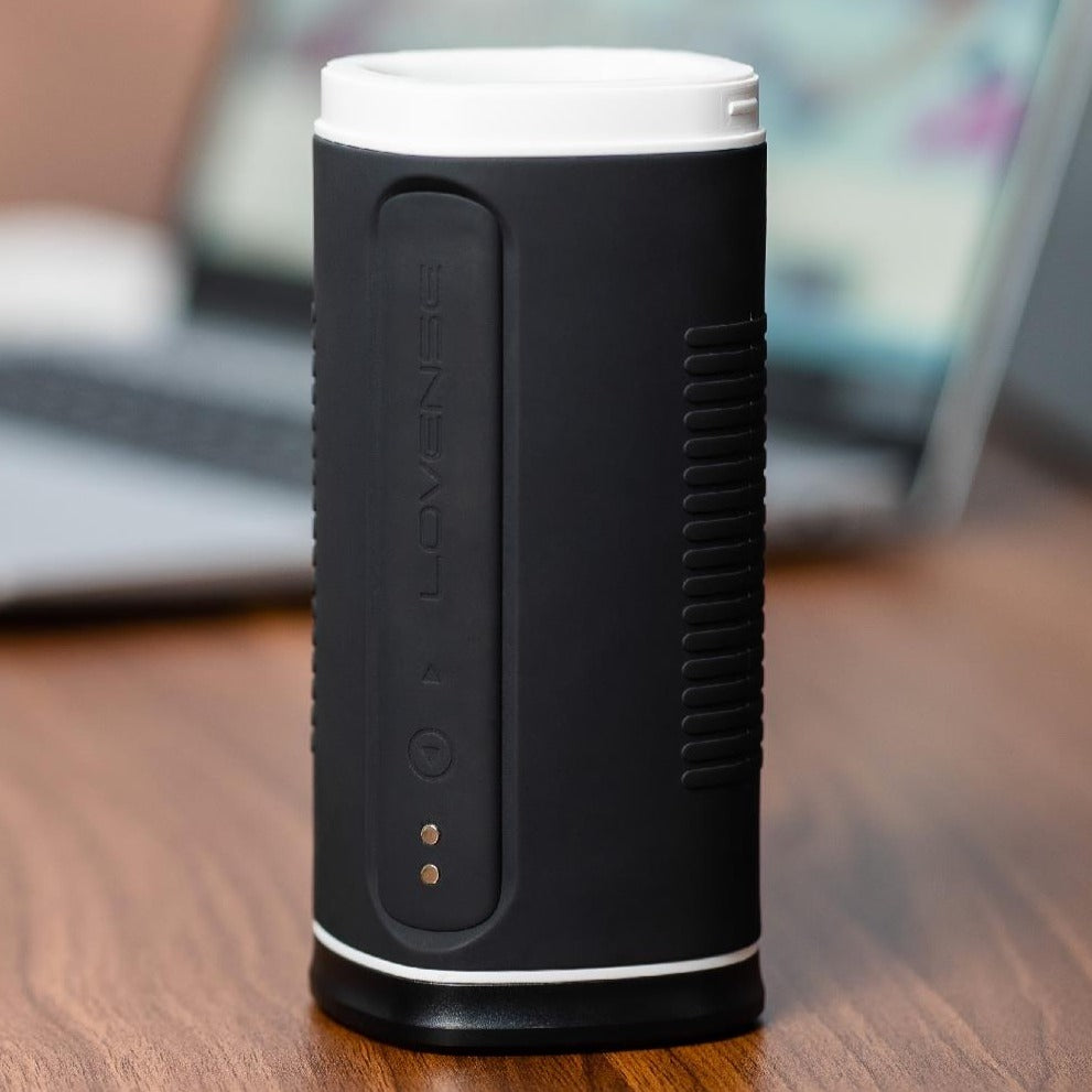 Lovense Calor Masturbator – realistic male stroker with textured inner sleeve and body-safe silicone