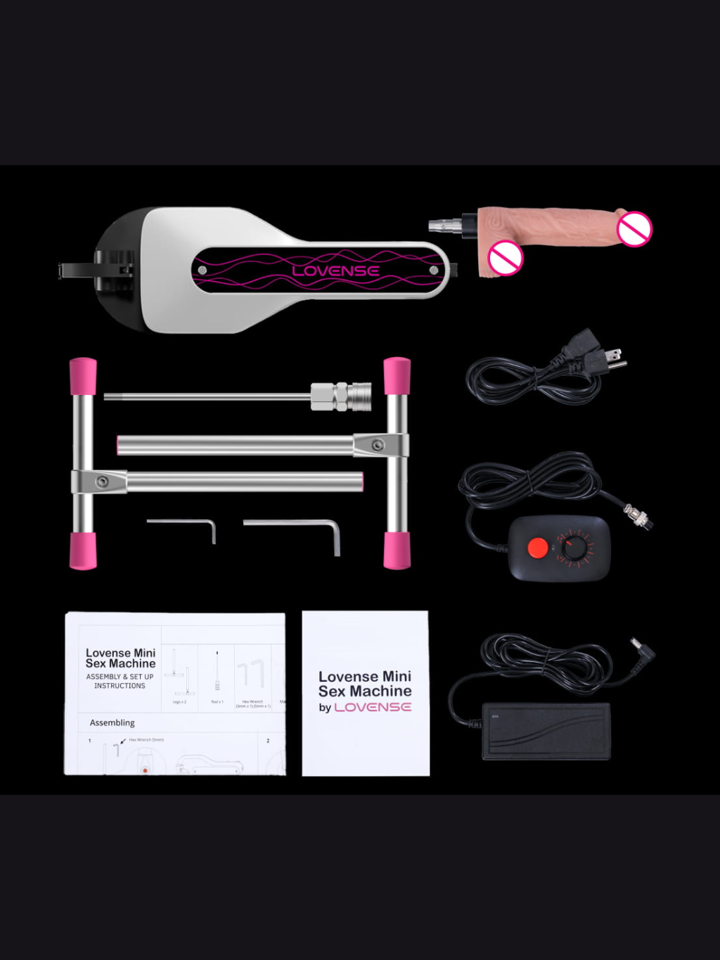 Close-up of Lovense Mini showing sleek motorized base and attachment mount