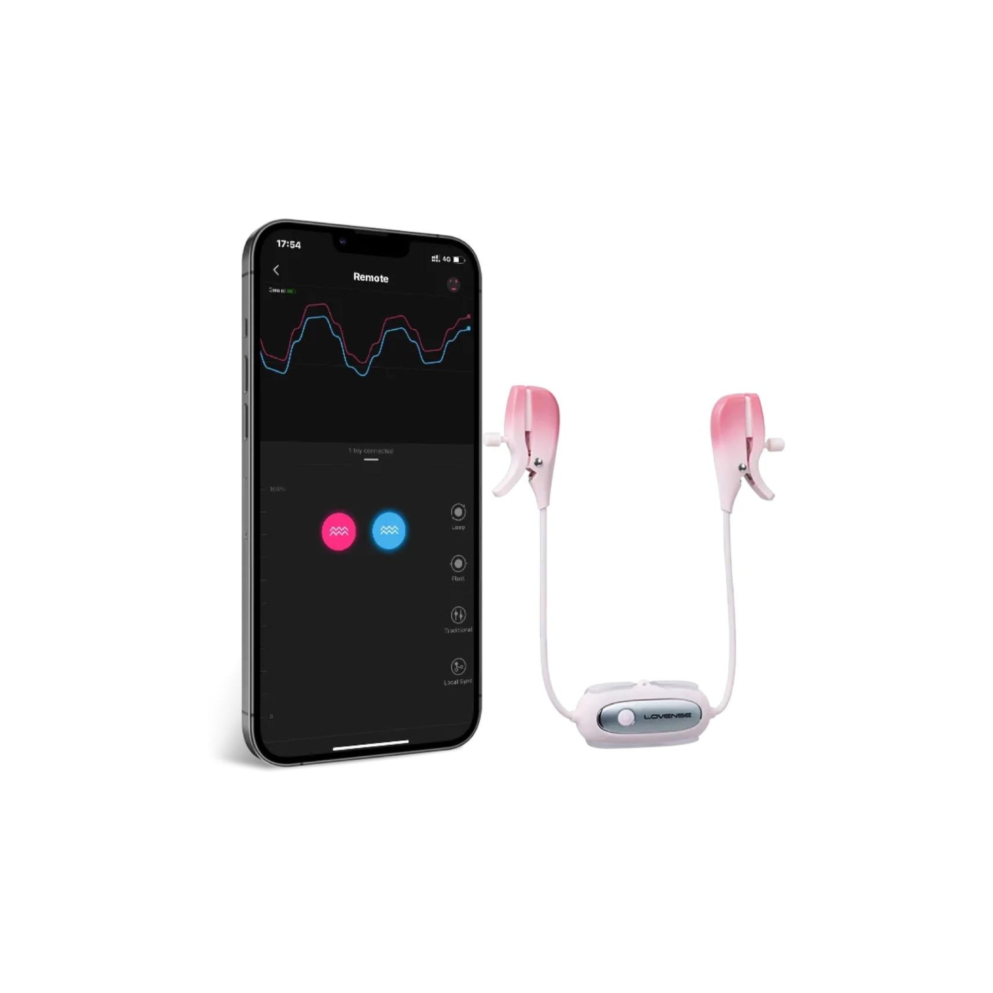 Bluetooth-enabled, wearable clamps for customizable vibrating stimulation