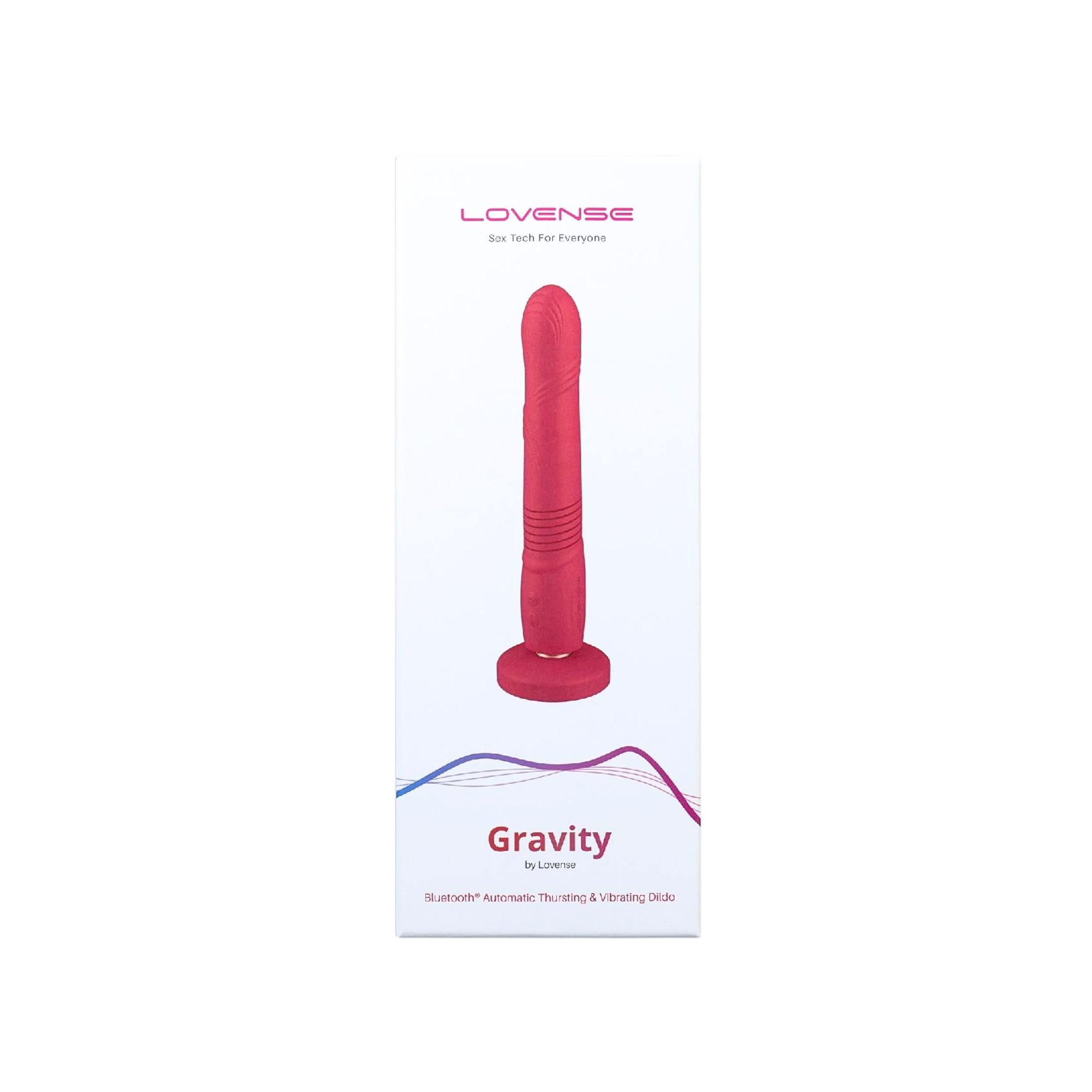 Bluetooth-enabled thrusting dildo with powerful motor and hands-free control