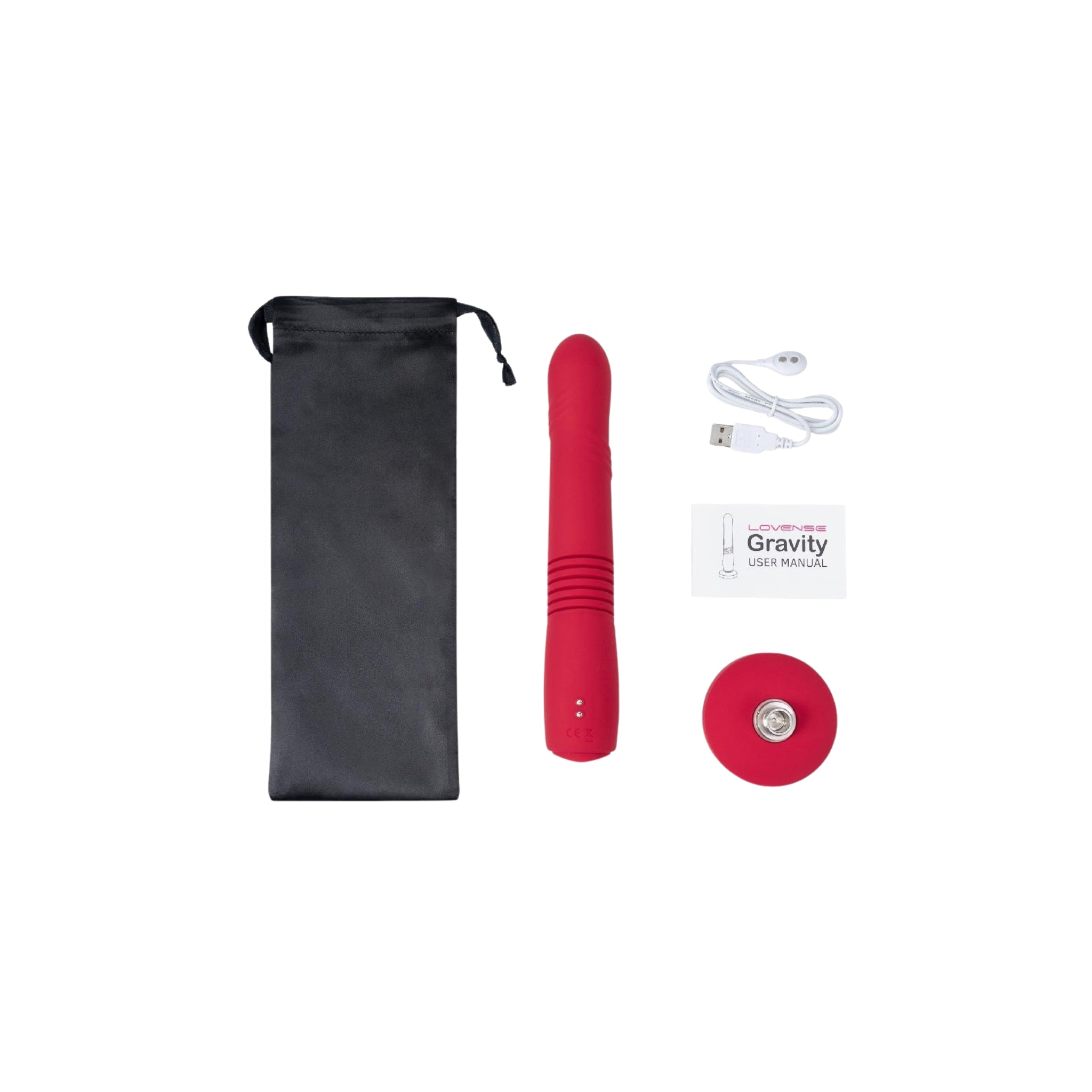 body-safe silicone toy with thrusting feature and remote control via Lovense app