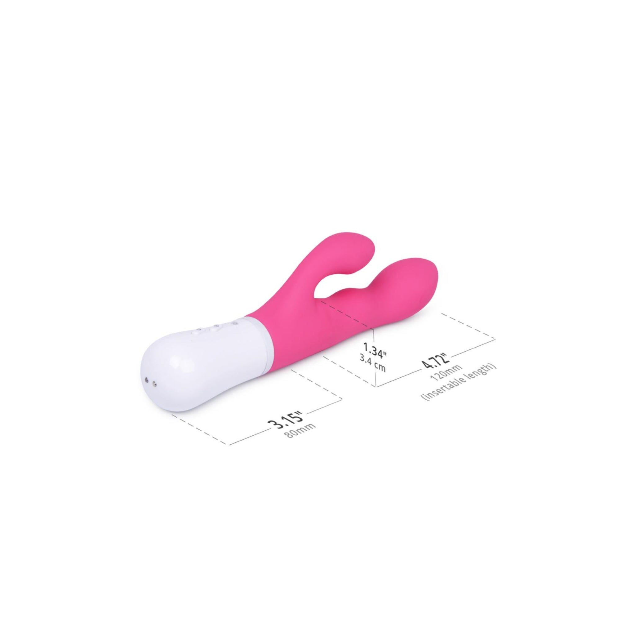 ergonomic dual vibrator with powerful motors and multiple vibration modes for clitoral and G-spot