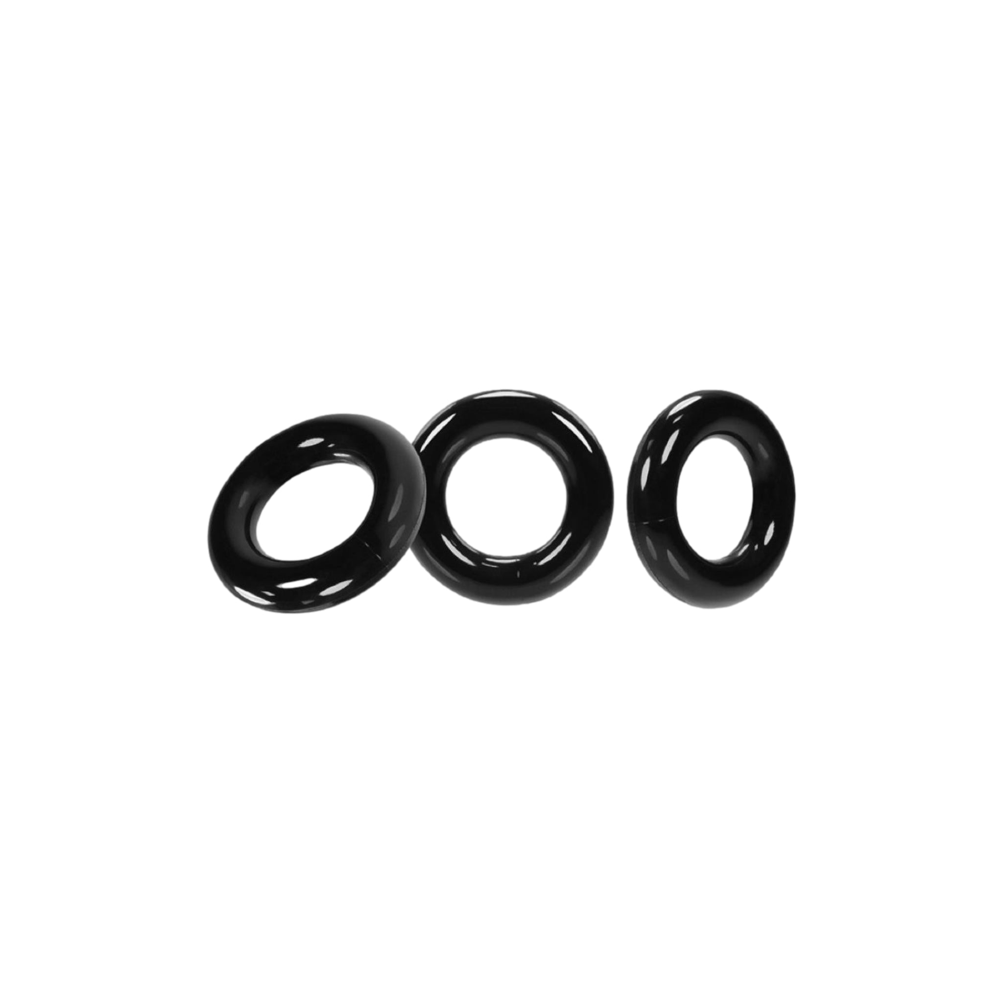 Oxballs Willy Ring 3 Pack – Super Stretch Cock Ring Set (Black)