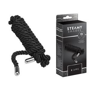 Steamy Shades soft bondage rope in black, ideal for beginners and advanced restraint play
