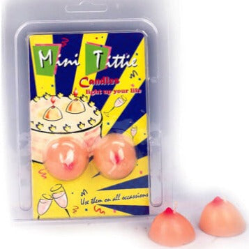 Boobie cake candles – novelty breast-shaped candles for adult cakes and party decorations