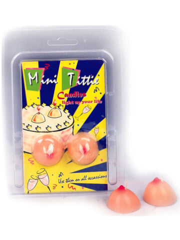 cheeky party candles shaped like boobs, perfect for birthdays and bachelorettes