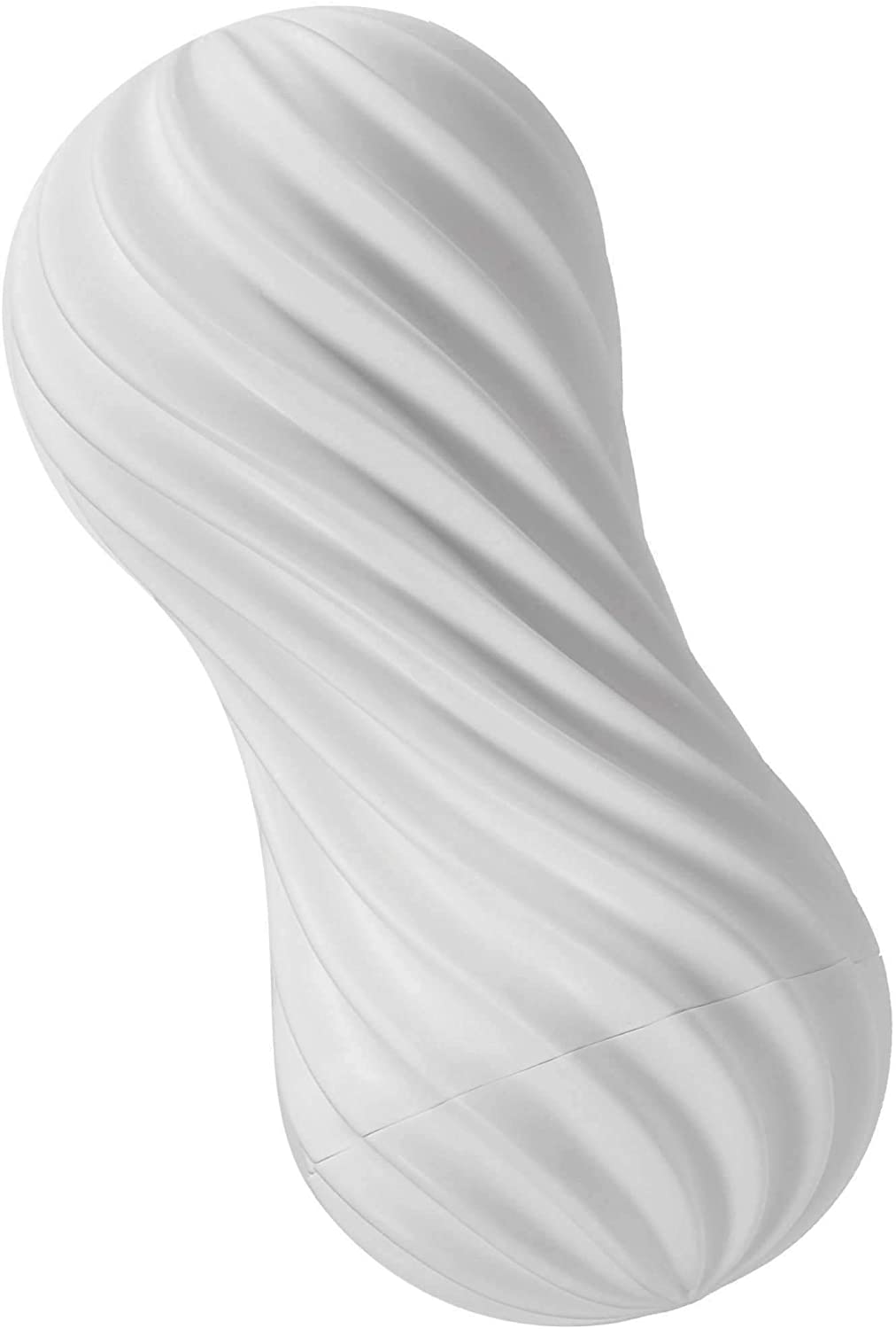 Tenga Flex Silky White – reusable male masturbator with gentle spiraling ribs and flexible casing for twisting suction sensations.