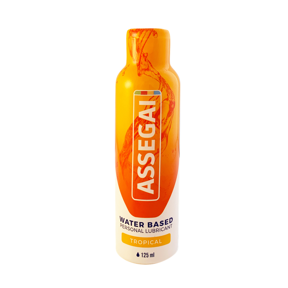 Assegai Tropical Lubricant 125ml – water-based lubricant with tropical fruit scent for smooth, natural-feeling intimate moisture