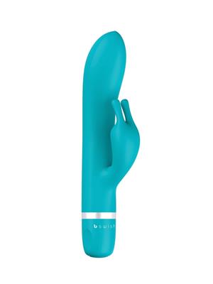 body-safe silicone vibrator for simultaneous G-spot and clitoral stimulation