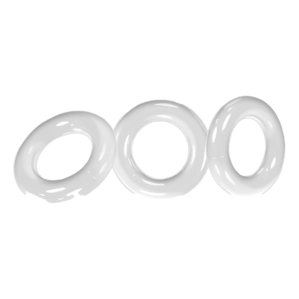 Oxballs Willy Ring 3 Pack featuring three stretchy silicone rings in varying sizes for customized fit and support