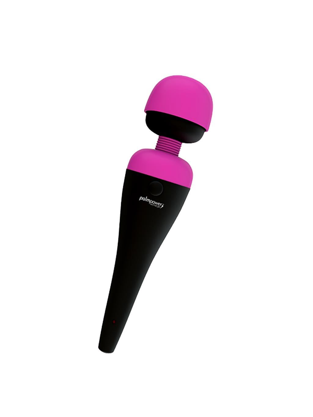 Swan Palm Power Rechargeable Vibrating Massager in pink with flexible head and cordless design
