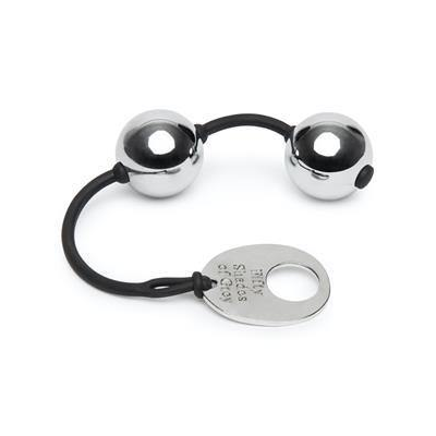 Fifty Shades Benwa Metal Kegel Balls – weighted steel pleasure balls designed for advanced users to enhance pelvic strength and stimulation.