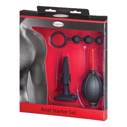Malesation Anal Starter Set in original packaging with visible product outlines and branding