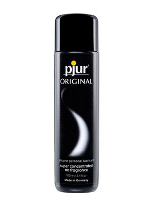 Pjur Original Silicone Lubricant 100ml – premium long-lasting personal lubricant in sleek black bottle