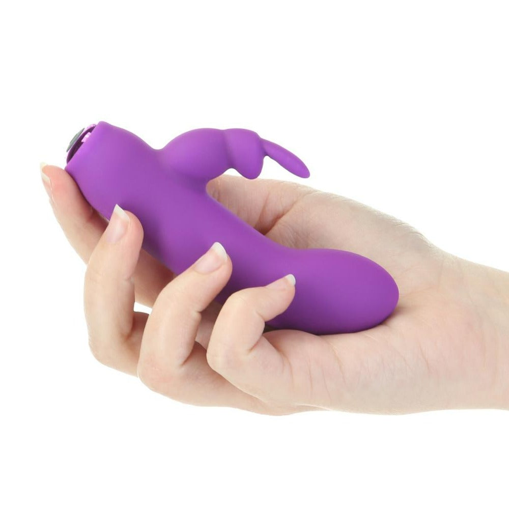 Hand holding the Swan Alice's Bunny, showing compact size and flexible tips