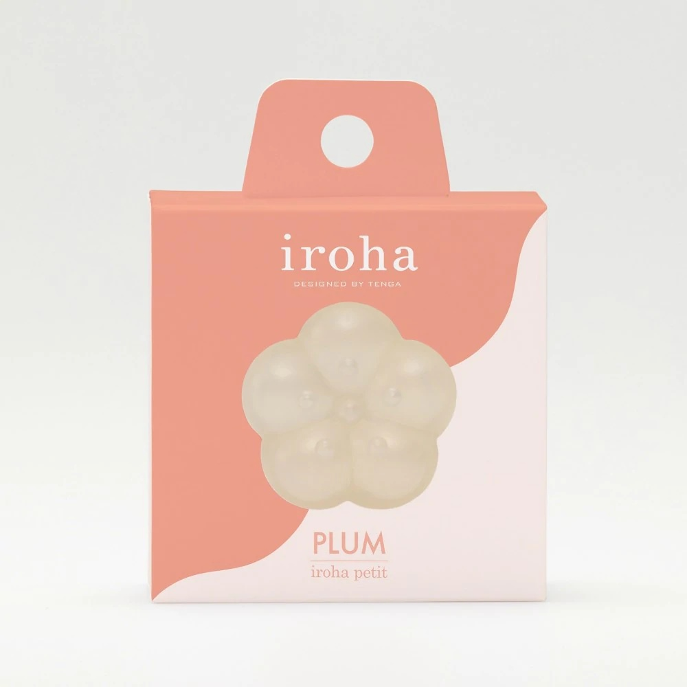 Iroha Petit Plum mini vibe in rich purple, soft jelly-like shape designed for one-time gentle pleasure
