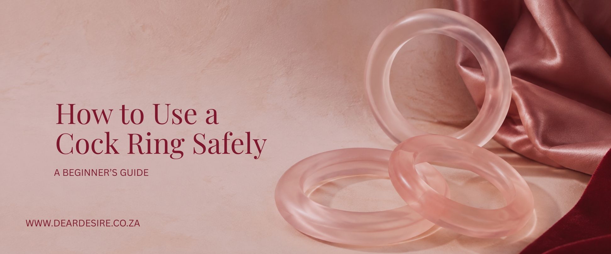 Beginner learning how to use a flexible cock ring safely in South Africa