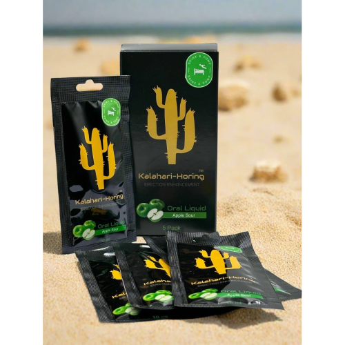 Apple-flavoured Kalahari-Horing sachets – liquid male performance enhancer SA