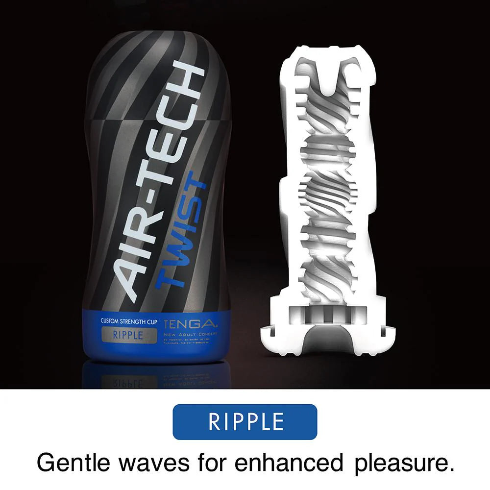 Tenga Airtech Ripple Masturbator – body-safe, ergonomic male pleasure device featuring unique ripple textures
