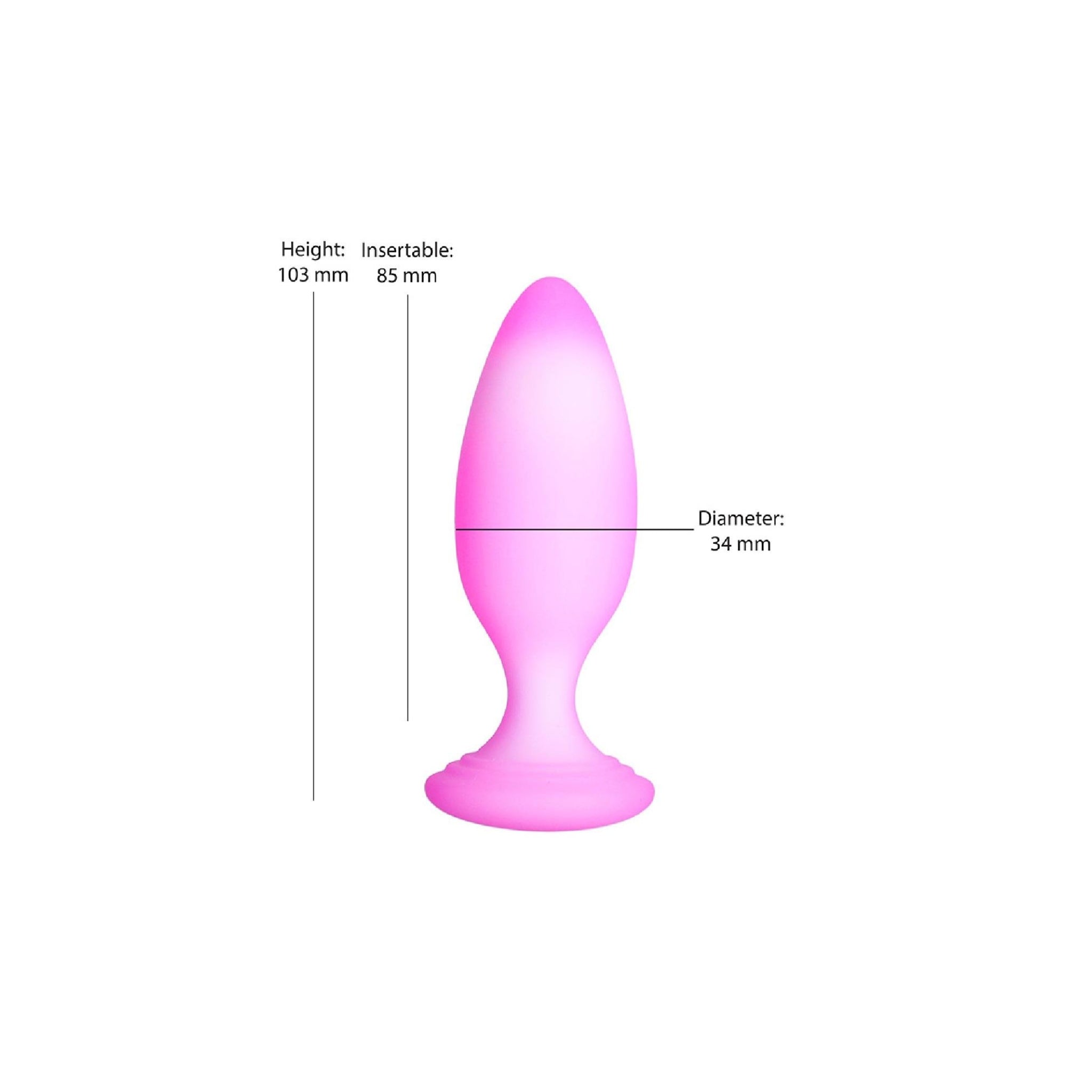 Dual-layer anal plug with flared base