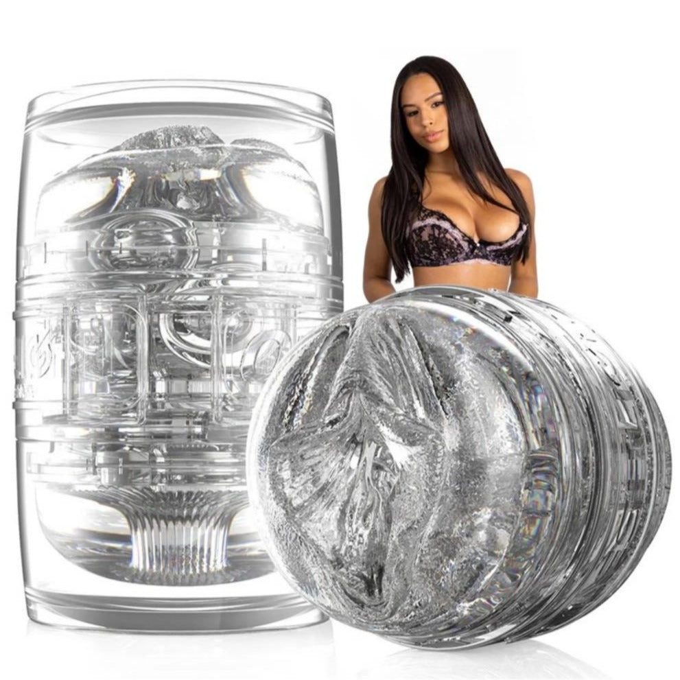 Fleshlight Quickshot Autumn Falls - compact, open-ended male masturbator with textured inner sleeve