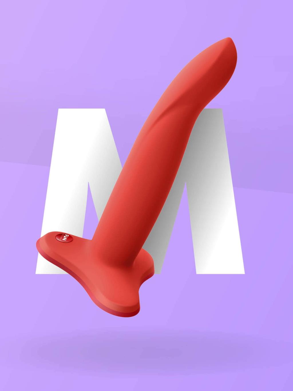 body-safe, firm-yet-flexible toy for G-spot or prostate stimulation