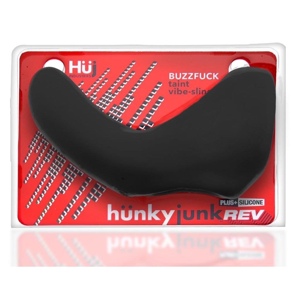 Hunkyjunk Buzzfuck vibrating cock sling made from stretchy, body-safe silicone