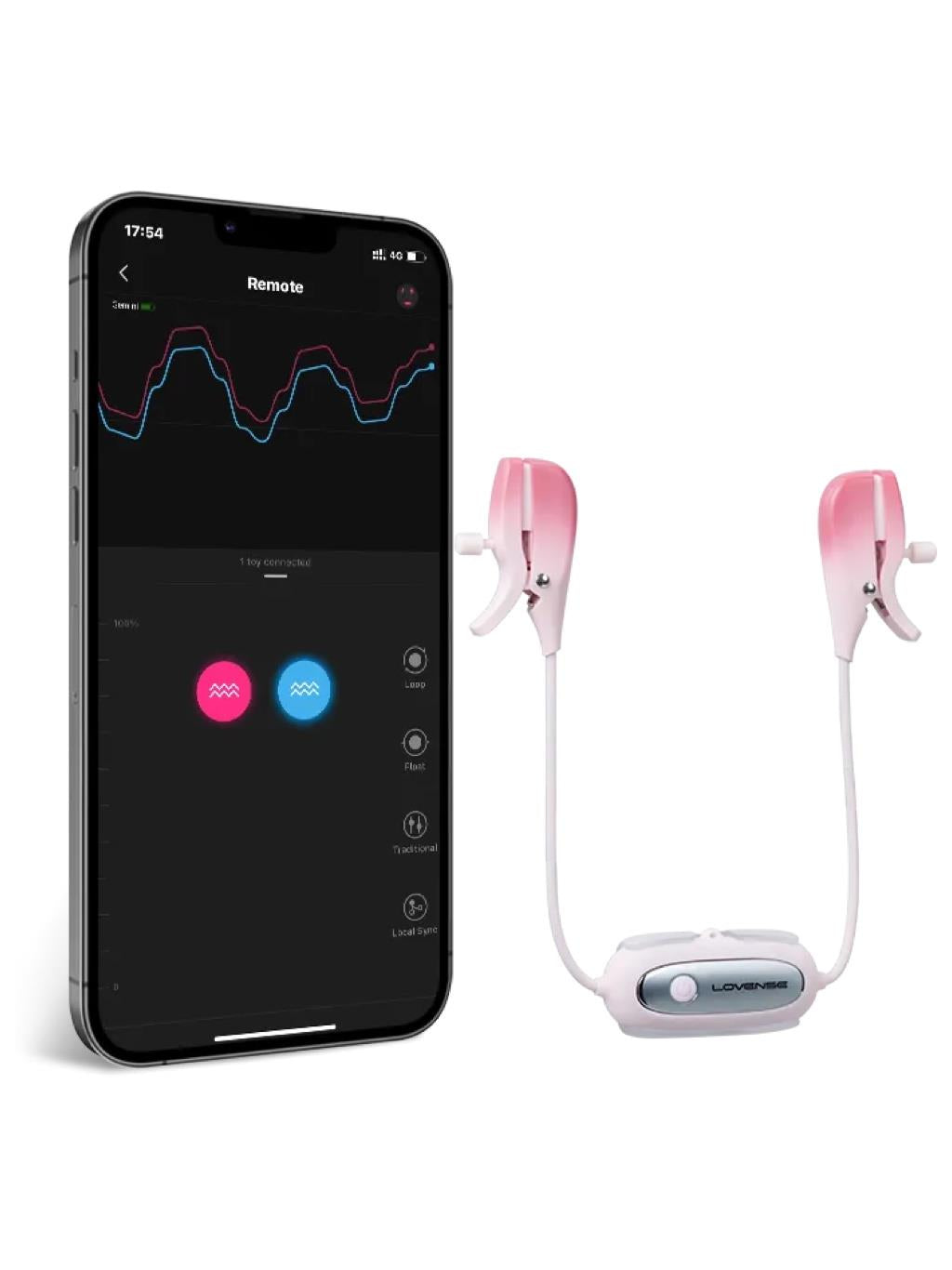 Bluetooth-enabled, wearable clamps for customizable vibrating stimulation