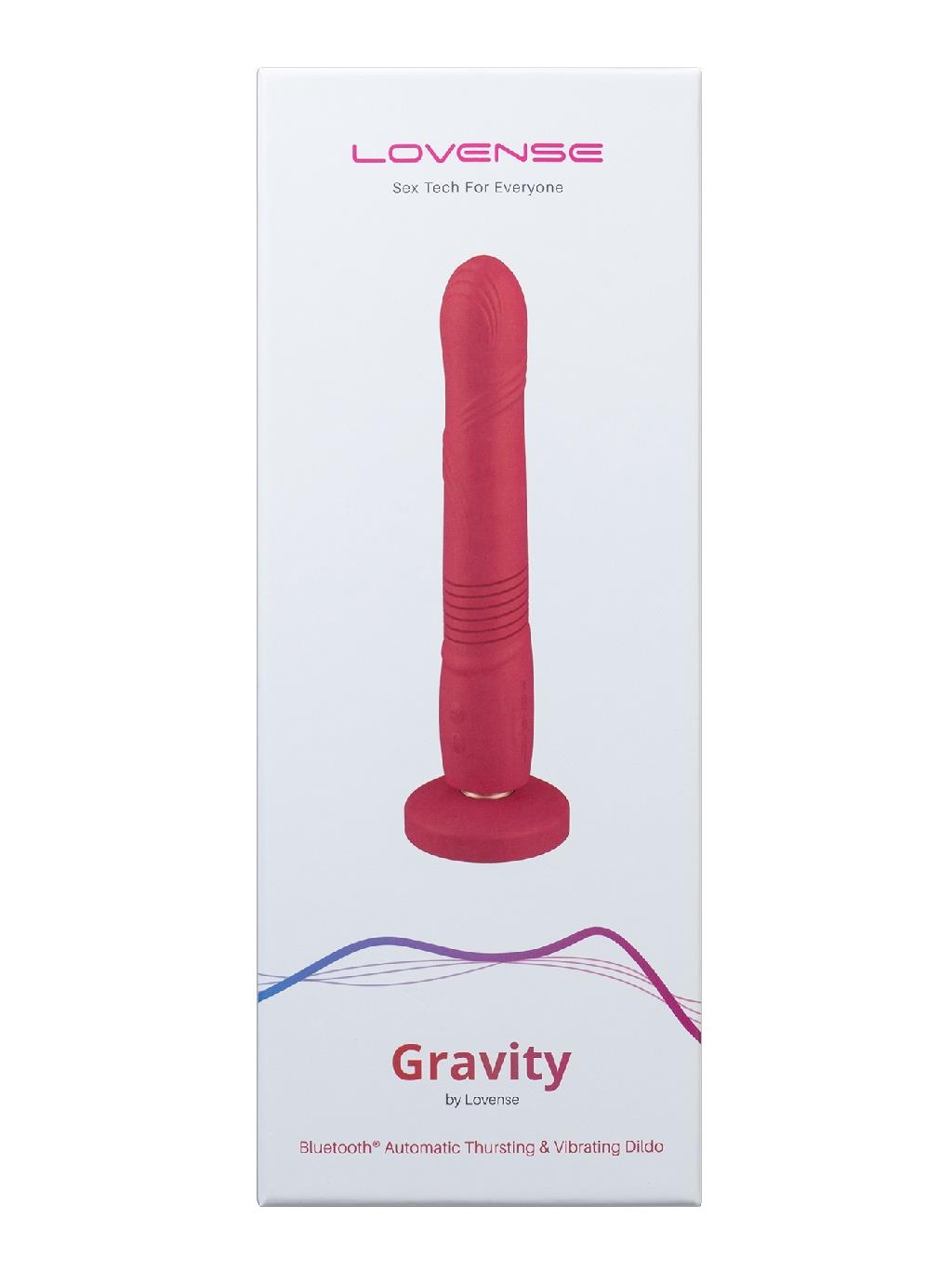 Bluetooth-enabled thrusting dildo with powerful motor and hands-free control