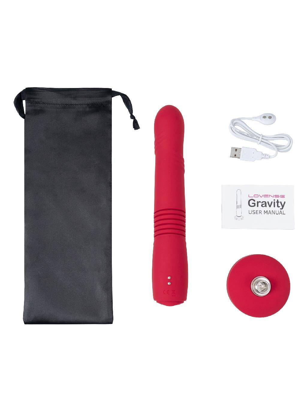 body-safe silicone toy with thrusting feature and remote control via Lovense app