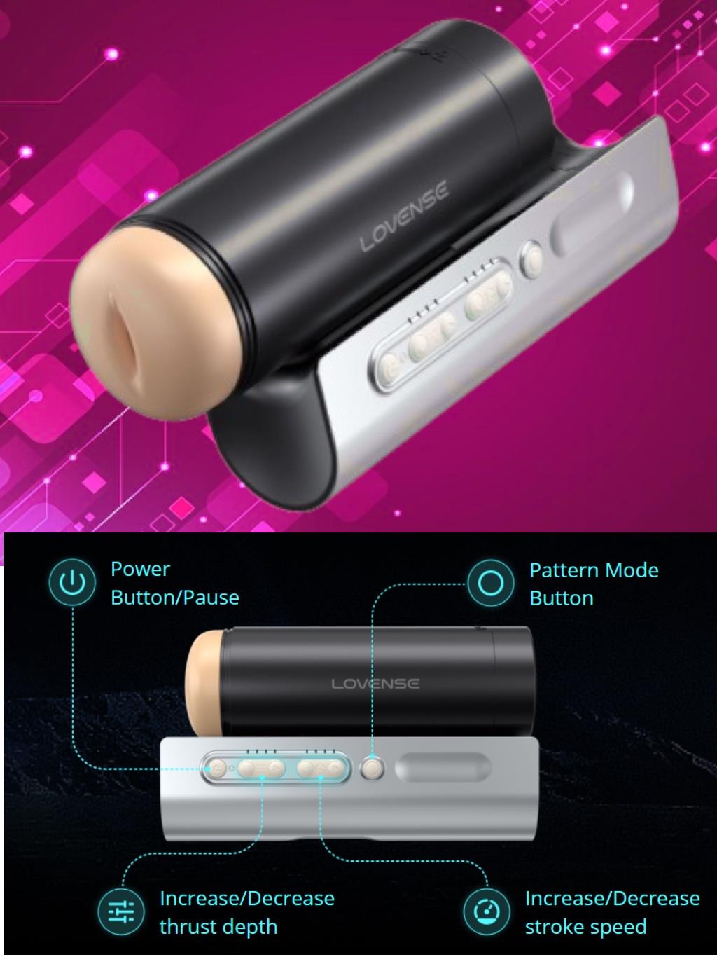 Lovense Solace Pro app-controlled vibrator for long-distance and hands-free pleasure
