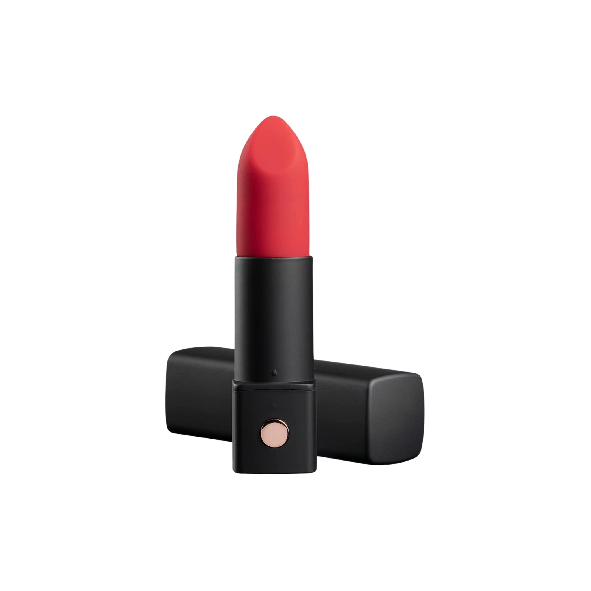 compact, rechargeable lipstick vibrator designed for targeted external stimulation