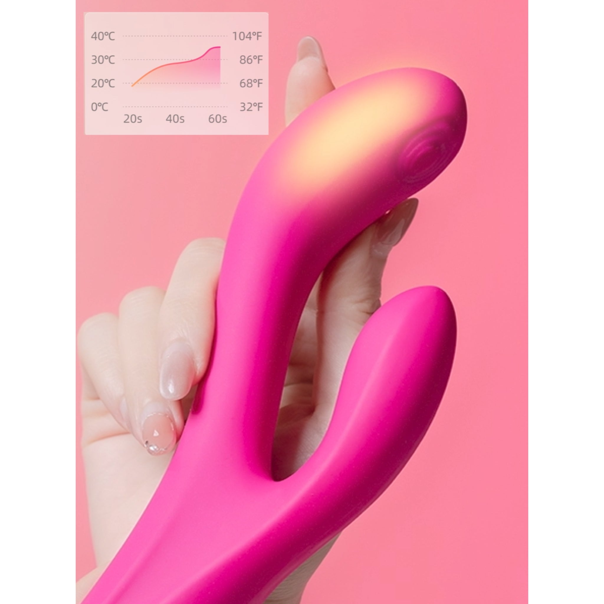 Lovense Osci 3 dual stimulation vibrator with G-spot oscillation and clitoral vibration, featuring a sleek curved design.