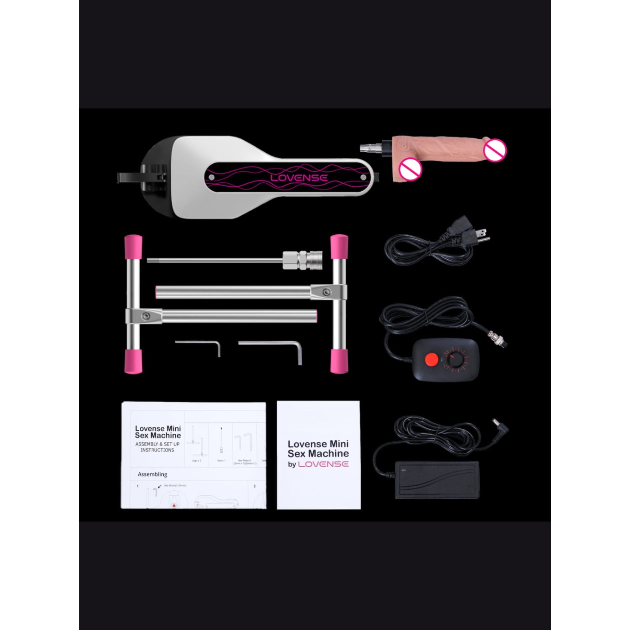 Close-up of Lovense Mini showing sleek motorized base and attachment mount