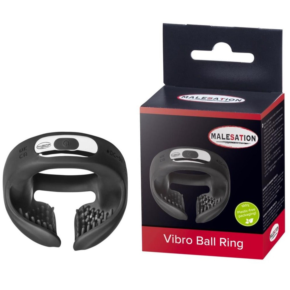 Malesation Vibro Ball Ring vibrating testicle ring for added stimulation and support