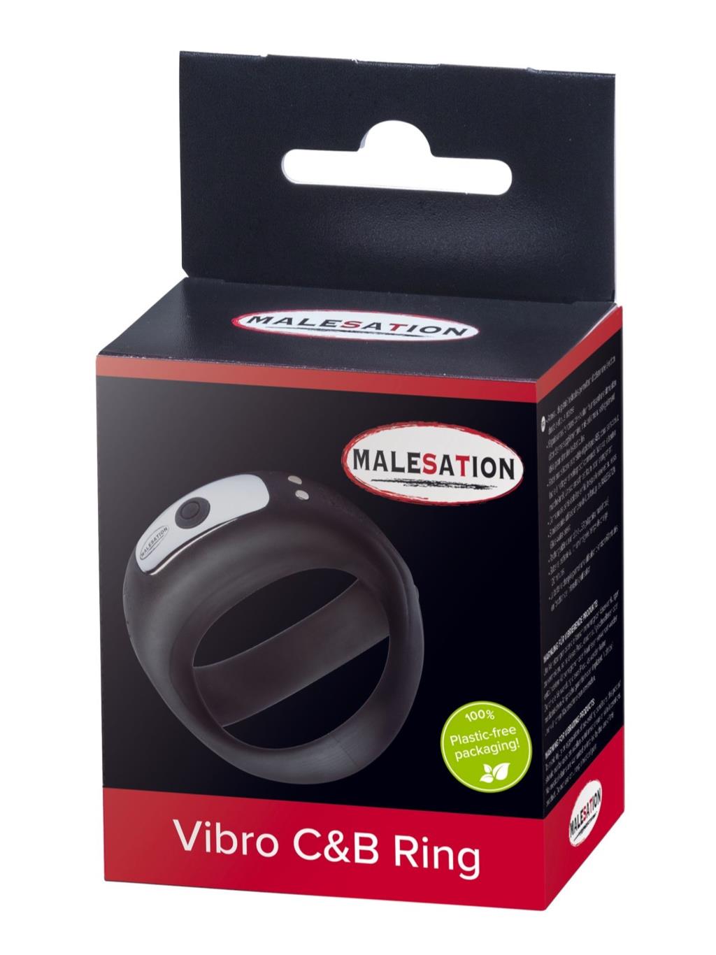 Malesation Vibro C&B Ring dual ring design for erection support and clitoral stimulation