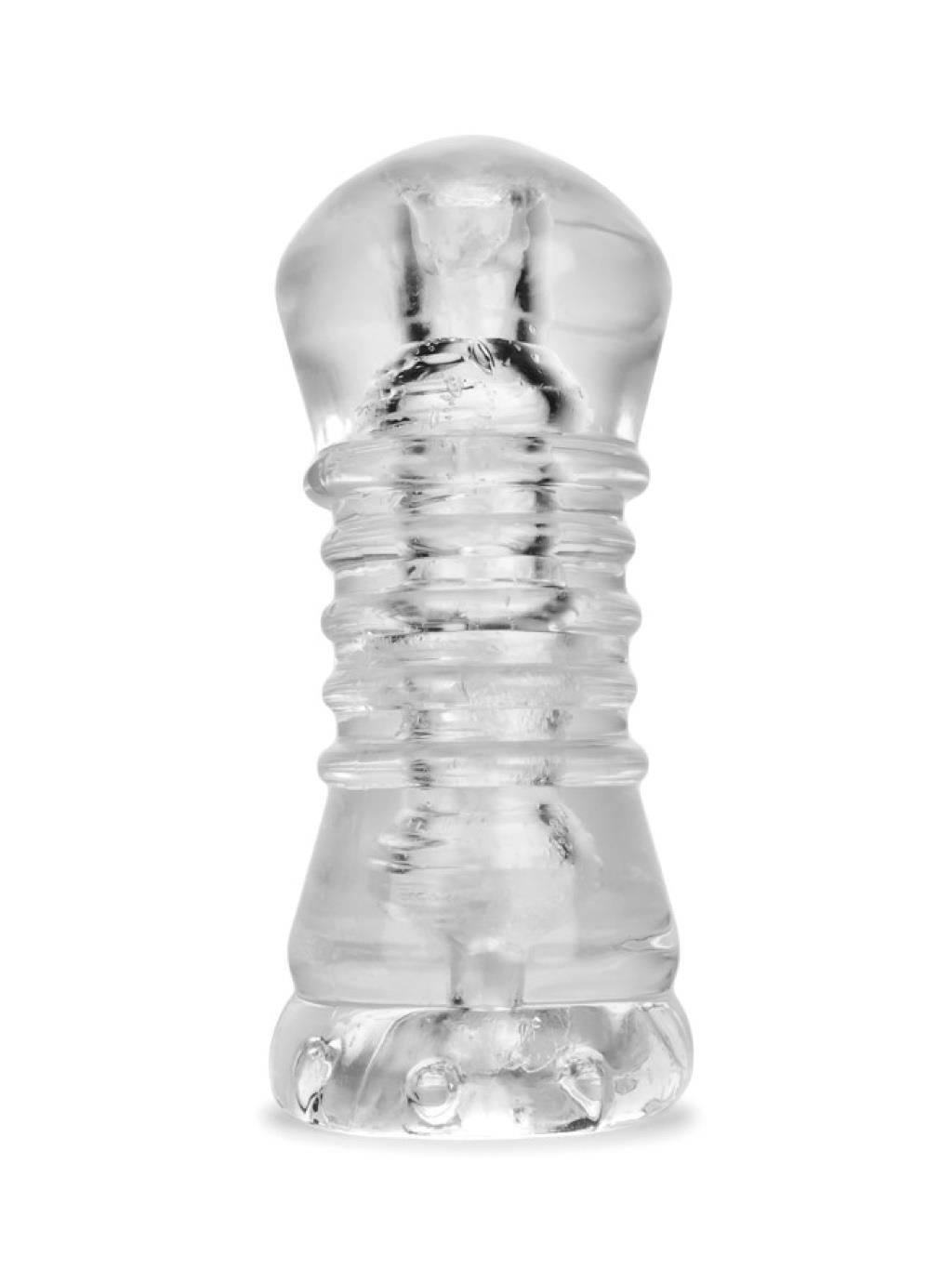 Oxballs Jerk handheld male masturbator made from body-safe FLEX-TPR for realistic feel