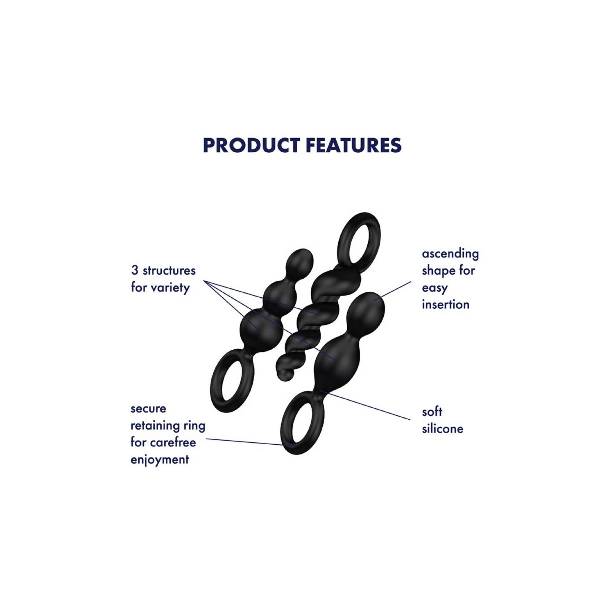 Satisfyer contoured silicone anal toy