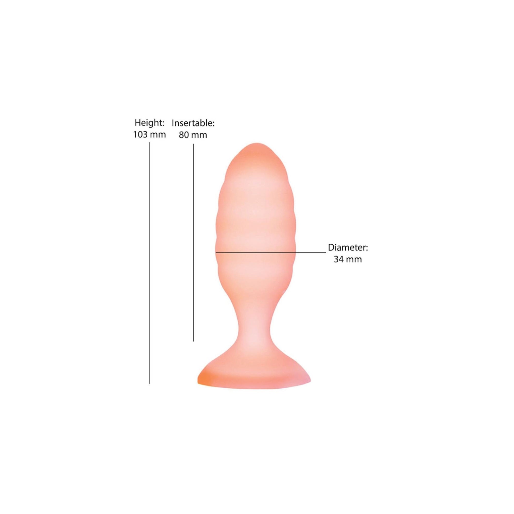 Waterproof silicone anal plug