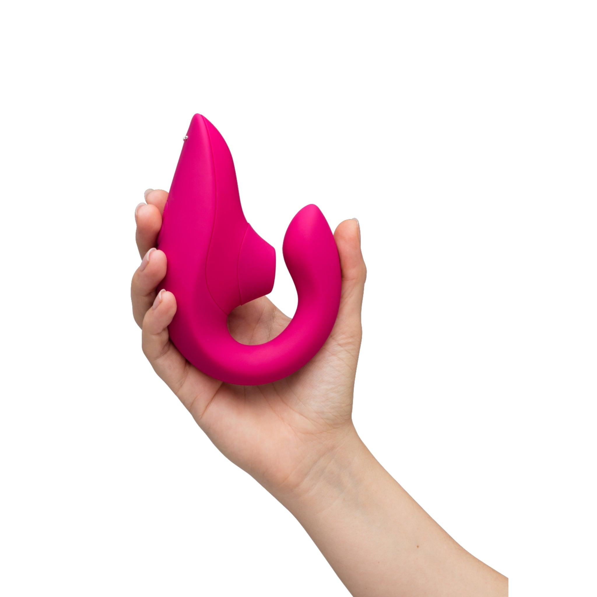 Side view of the Womanizer Blend showcasing its ergonomic shape and sleek finish