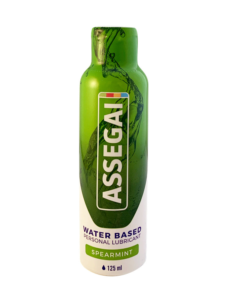 body-safe water-based lubricant with cooling spearmint flavor and long-lasting hydration