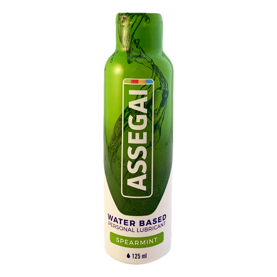Assegai Spearmint Lubricant 125ml – refreshing spearmint-scented water-based lubricant for smooth, natural-feeling intimate moisture