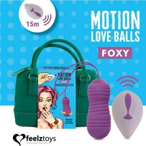 FeelzToys Motion Love Balls Foxy with contoured silicone body and soft retrieval cord