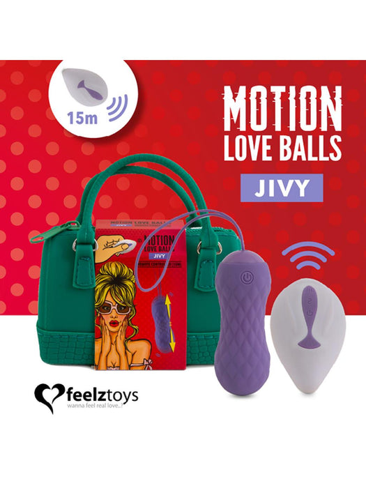 FeelzToys Motion Love Balls Jivy | Remote Controlled Panty Vibrator