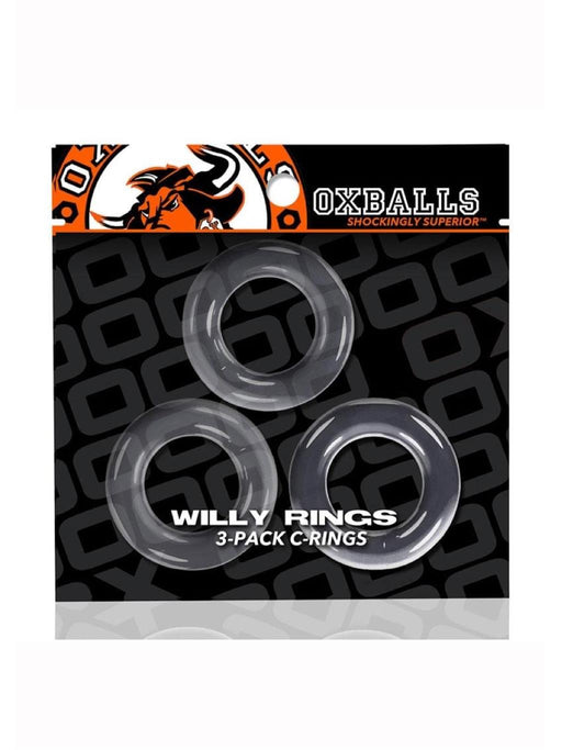 Oxballs Willy Ring 3 Pack | Cock Ring Set | Clear | Dear Desire