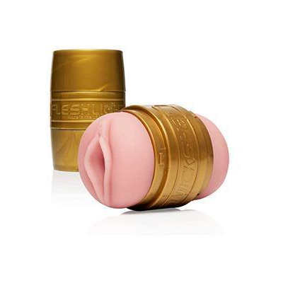 Fleshlight Quickshot STU in its compact case, featuring open-ended design and discreet packaging for stamina training.