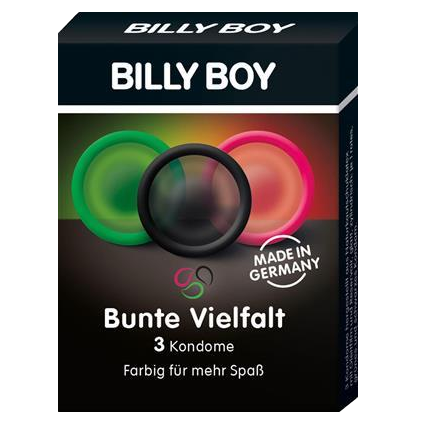 Billy boy 3pc Coloured Condoms | Dear Desire